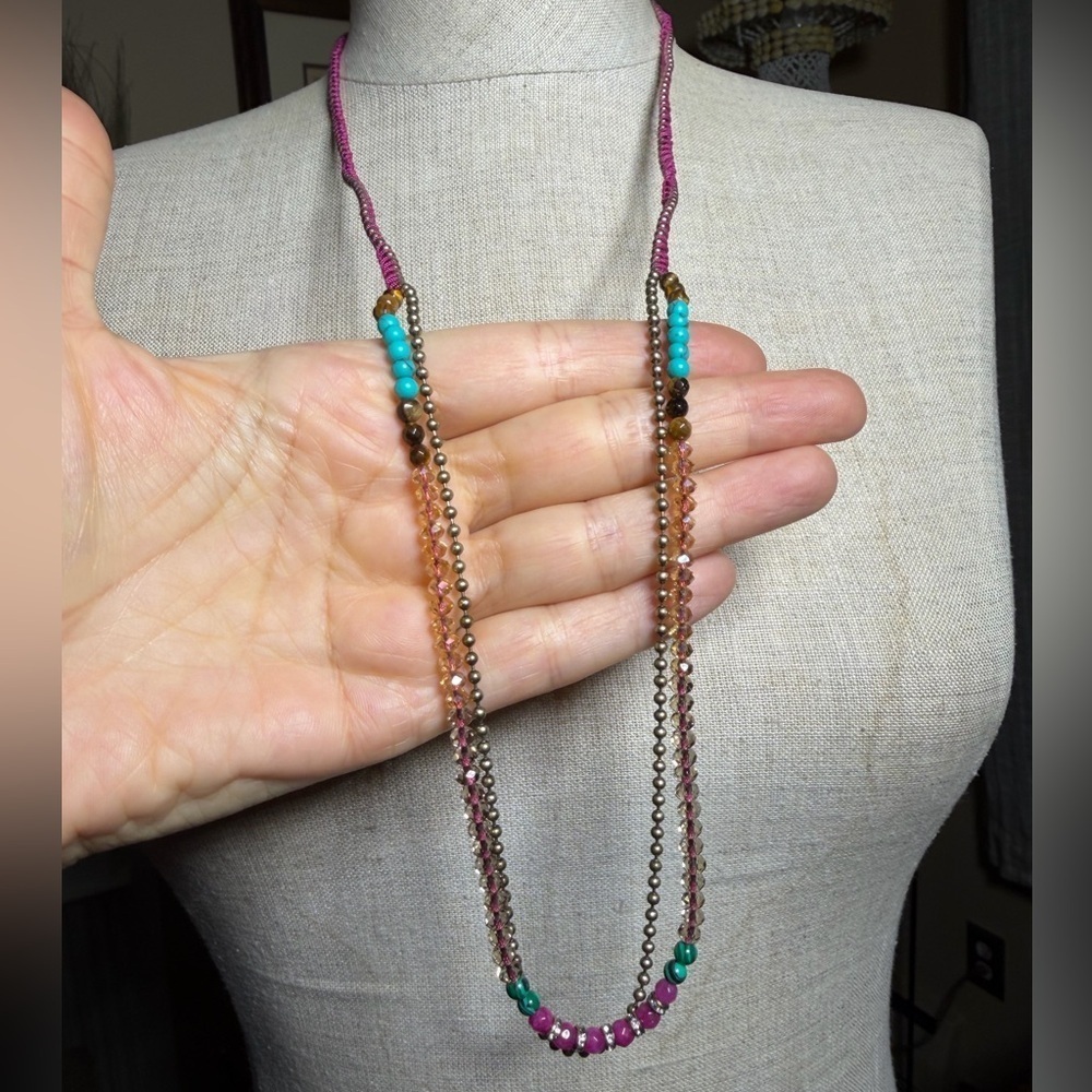 Chloe + Isabel Multi-Color Layered Statement Necklace - Picture 1 of 12